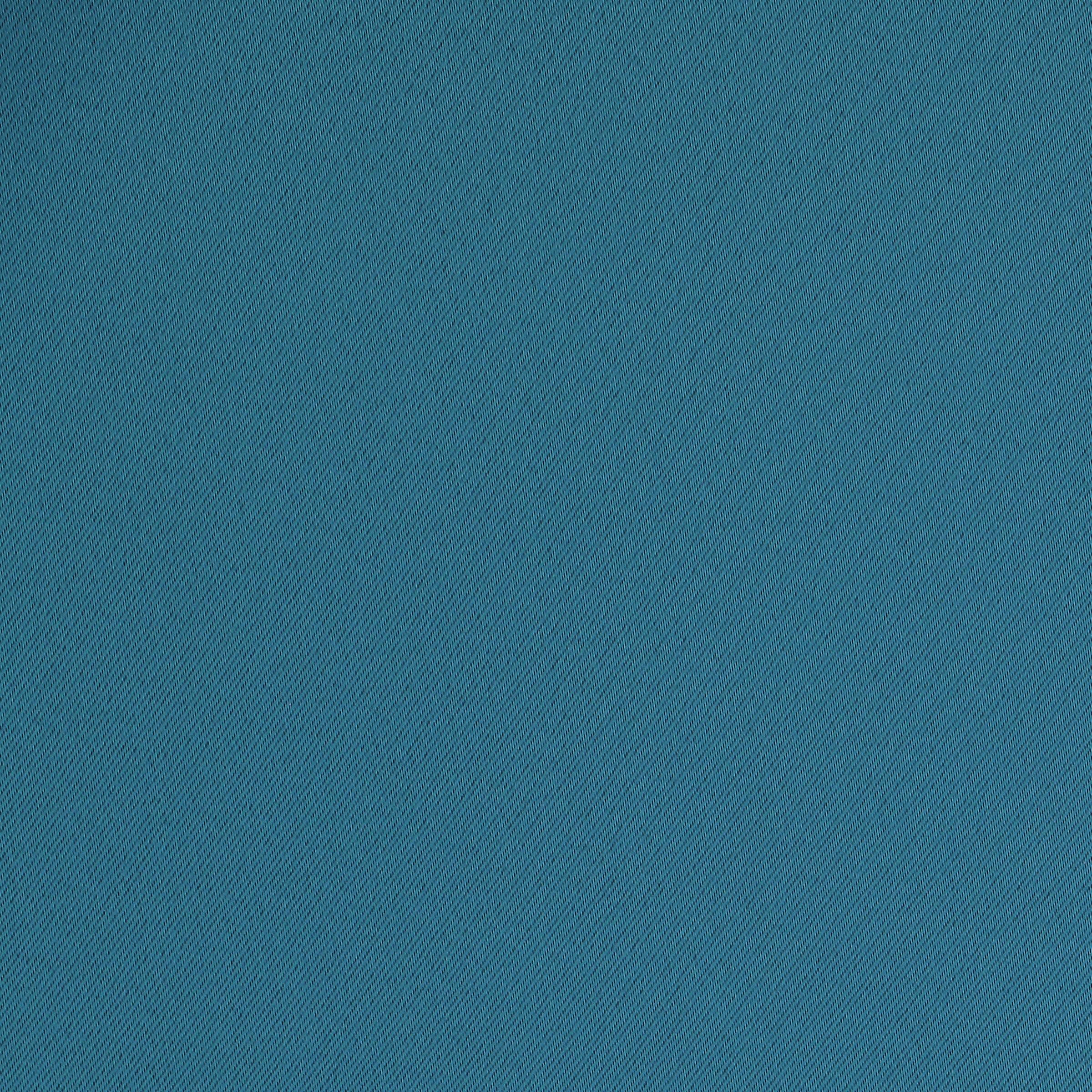 Eclipse Phoenix Solid Color Blackout Rod Pocket Panel Pair, Set of 2, Teal Blue, 37 x 63