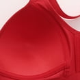 thumbnail image 5 of UngA Bras Women Front Closure Bras Push Up No Underwire Everyday Bra Plus Size Full Coverage Breathable Brassiere Red,S, 5 of 7