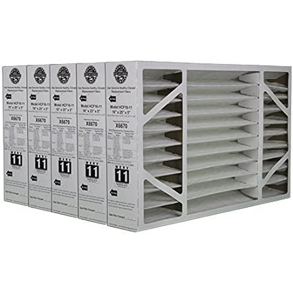 Lennox X6670 | Pack of 5 | |MERV 11 16x25x5 Furnace Filter (15-3/4" x 24-3/4" x 4-3/8")