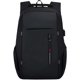 thumbnail image 1 of Mochila de herramientas Brillar negra impermeable con puerto de carga USB para computadora de 15,6 pulgadas, 1 of 5