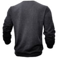 thumbnail image 4 of successthop Pullover Sweatshirt Men Fleece Crewneck Long Sleeve Tops No Hood Stylish Sweater Solid Casual Clothes, 4 of 7