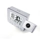 thumbnail image 2 of Cateissary Reloj despertador de proyección LED Digital electrónico recargable techo humedad temperatura proyector retroiluminación relojes Electrónica Plata, 2 of 6