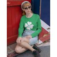 thumbnail image 2 of Tstars Womens Gifts for Irish St Patricks Day Lucky Charm Clover St Patricks Day Beautiful Shirts Gift for Her Irish Shirt Pride Proud Irish Women Long Sleeve Graphic T Shirt, 2 of 4
