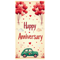 thumbnail image 5 of LUUFILx Anniversary Celebration Backdrop Banner Party Decorations Photography Props Event Background Home Decor Supplies Happy Anniversary Decor, 5 of 8