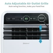Shinco 7800BTU SACC(12,000 BTU ASHRAE) 3 in 1 Portable Air Conditioner, Air Cooler with Remote Control / Window Kit