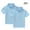Light Blue, variant on Boys Girls Polo Shirt 2-Pack, Tagless School Uniform Short Sleeve Kids Solid Pique Polo T-Shirt White Size 12