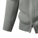 thumbnail image 4 of Ceisia Warm Stretchy Men's Slim Fit Stand-Collar Zip-Up Ribbed Knit Cardigan Gift, 4 of 5