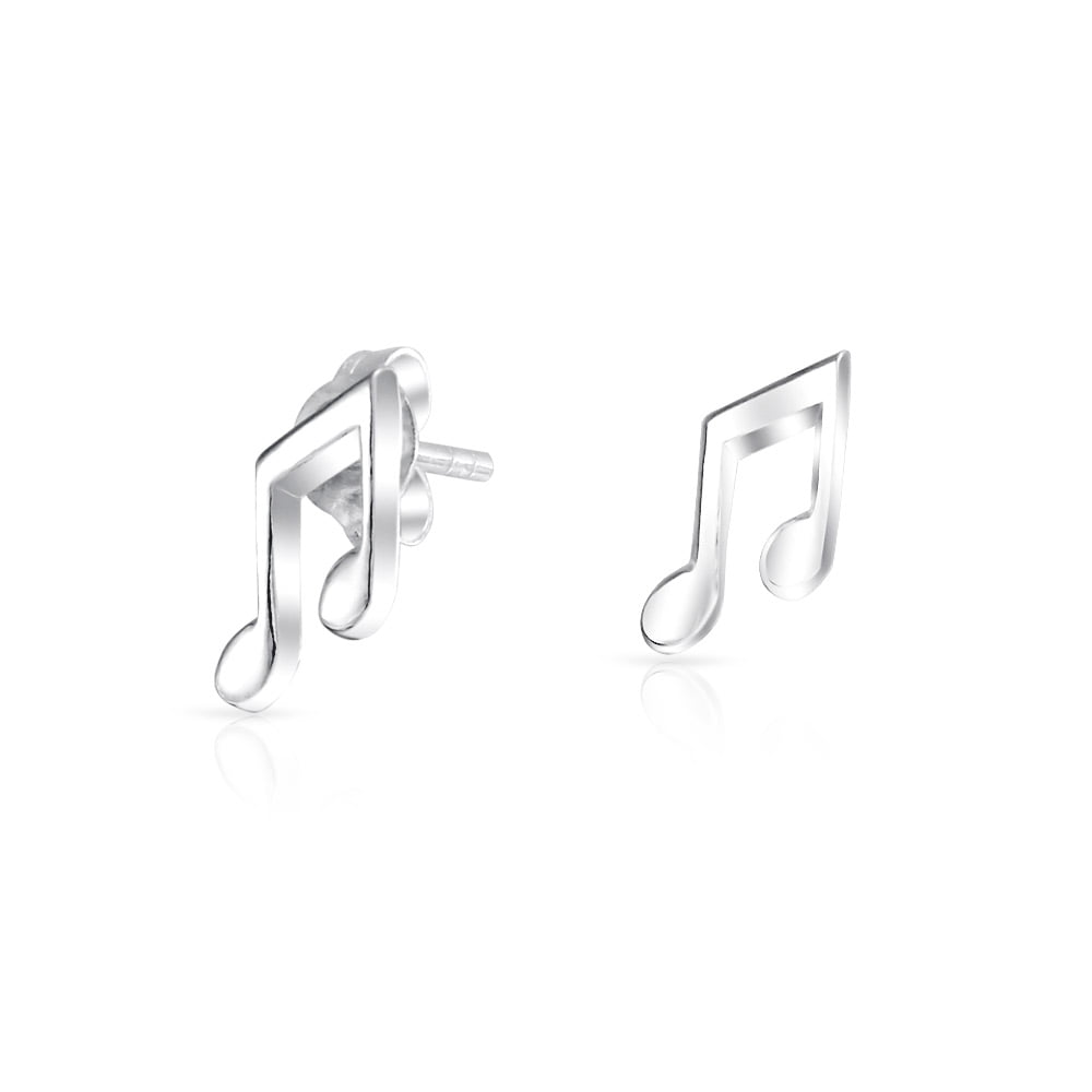 Fashion *Musical Note* 925 Sterling Silver Stud Earring 