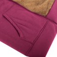 thumbnail image 3 of BiZtdJrK Fleece Lined Sweatshirts for Women Zip Up Long Sleece Hoodies Solid Color Casual Hooded Jackets Fall Winter Warm Sherpa Coats with Pockets Prime Sales of The Day Hot Pink XL, 3 of 8