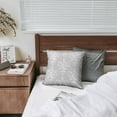 thumbnail image 6 of 18x18 Inch Decorative Patchwork Pillow Covers in Elegant Grey and Beige, Pack of 2, 6 of 7