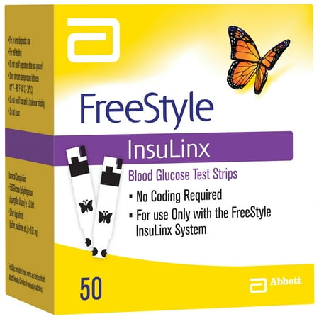 FREESTYLE INSULINX Blood Glucose Test Strips 50 CT BOX