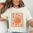 thumbnail image 5 of Pumpkin Checkered Distressed - Women's Short Sleeve Graphic T-Shirt, 5 of 16