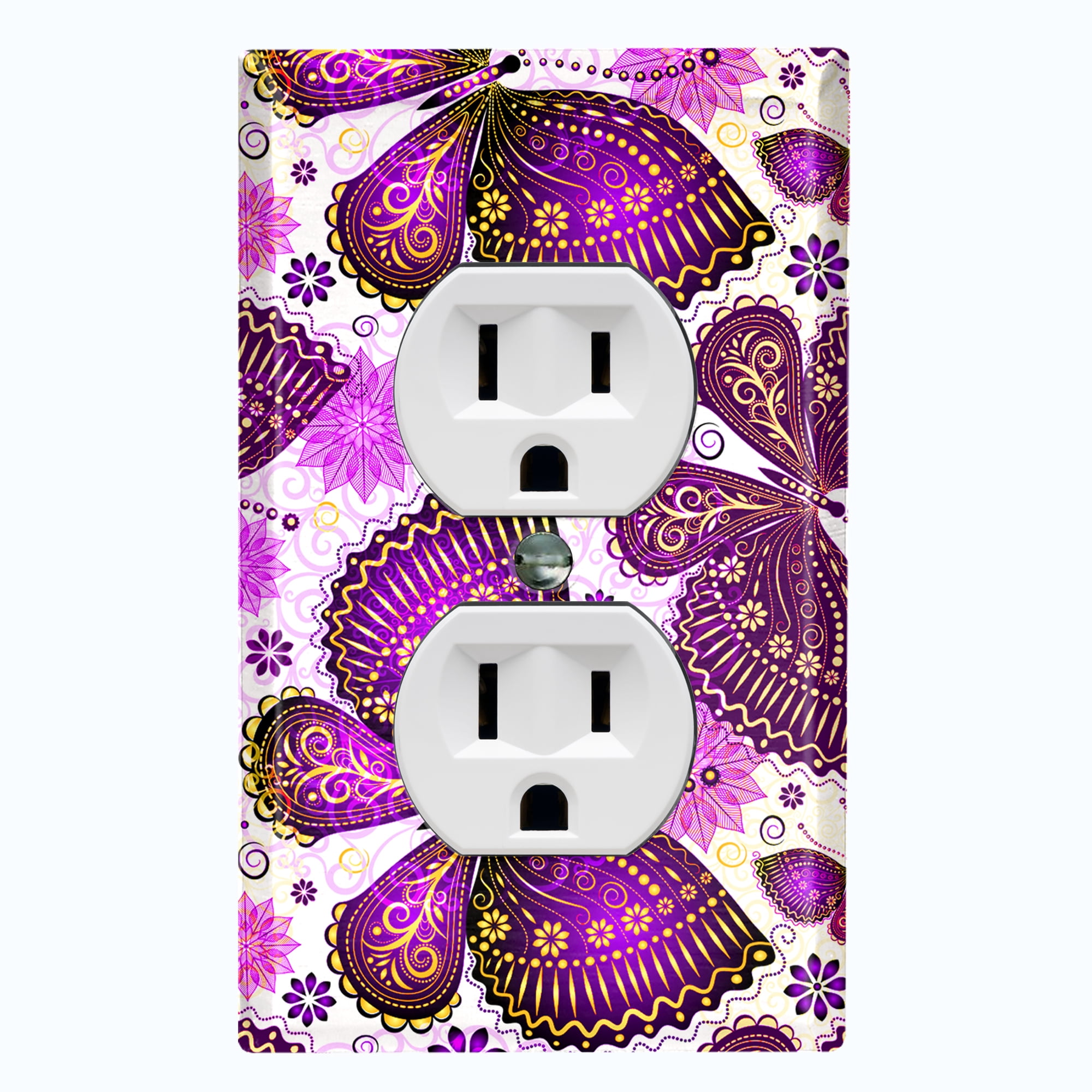 Decorative Light Switch Wall Plate Stars Butterfly Galaxy Switch Plate Cover