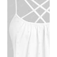 thumbnail image 3 of Tank Top de Talla Extra con Tiras Cruzadas Rosegal Camisetas sin mangas de talla grande, 3 of 5