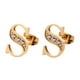 thumbnail image 1 of Aretes Mujer LuckyLy, Inicial Letra A, Acero Inoxidable con Oro 18k y Zirconia Cúbica, Modelo Tina dorado UNITALLA, 1 of 7