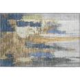 thumbnail image 2 of Addison Rugs Mayfield Premium Machine Washable Transitional Abstract Navy Rectangle Rug, 1'8" x 2'6", 2 of 6