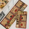 thumbnail image 6 of Farmhouse Kitchen Mat Set of 2 Non Slip Farmhouse Coffee Kitchen Rugs for Floor Rustic Low-Profile Washable Home Decor Kitchen Mats 17x47 Inch and 17x29 Inch, 6 of 6