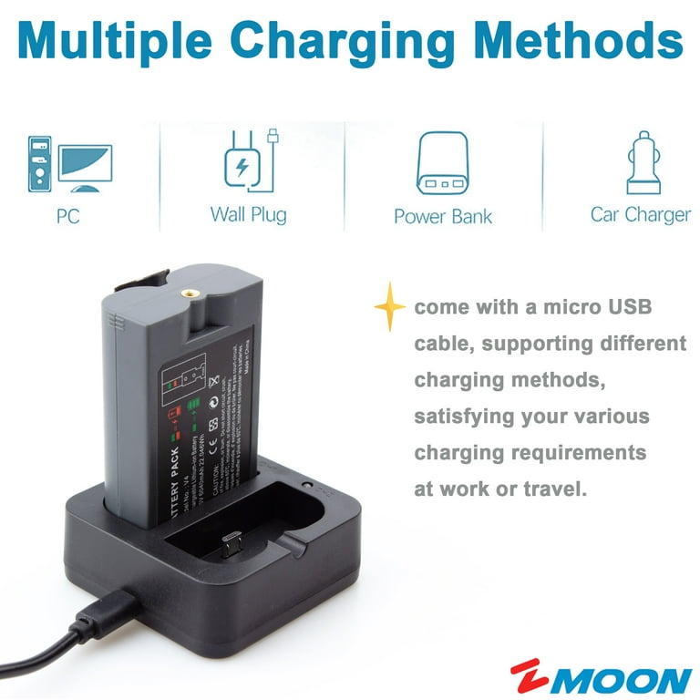 Ring 6040mAh V4 Replacement Battery Compatible With Ring, Dual
