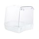 thumbnail image 1 of Baño para pájaros para jaula, accesorio de juguete colgante para baño de pájaros, ducha transparente para loros y periquitos. Blanco, 1 of 7