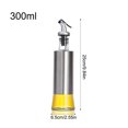 thumbnail image 2 of Advancent Botella de aceite de cocina, botellas de condimentos, condimento sellado, dispensador de cocina de acero inoxidable, vidrio, prensa Cocina y Comedor 300ML Advancent HA009719-02B, 2 of 6