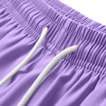 thumbnail image 6 of YueHuiYing Women's Athletic Running Shorts: High-Waisted Workout Casual Gym Sweat Shorts with Mesh Lining Comfortable and Zipper Pockets Purple XS, 6 of 8