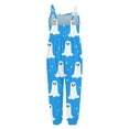 thumbnail image 4 of TJAZFJPA Pyjama de Noël pour Tout-Petit Fille Combinaison à Bretelles Imprimée à la Mode et Décontractée pour Filles Pantalon Ha Yi Ha Lun Combinaison pour Enfants Pyjama de Noël pour Enfants 3-4 Ans, 4 of 5