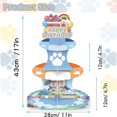thumbnail image 2 of Cartoon Dog 3-Tier Cardboard Cupcake Stand for Cupcakes Dessert Tower Dog House Birthday Party Supplies for Blue Dog Theme Baby Shower Birthday Party Decorations, 2 of 7