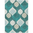 thumbnail image 2 of Addison Rugs Chantille Indoor/Outdoor Transitional Mid-century Modern Teal Washable Rectangle Rug, 8' x 10', 2 of 6