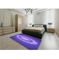 thumbnail image 4 of Ahgly Company Indoor Square Patterned Purple Mimosa Purple Area Rugs, 3' Square, 4 of 6