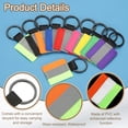 thumbnail image 3 of Uxcell 8Pcs Reflective Keychain High Visibility Tags Lanyards Pendants Zipper Pulls Waterproof for Backpack Running Cycling Green Orange, 3 of 6