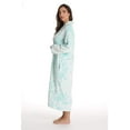 thumbnail image 2 of Just Love Plush Zipper Lounger Robe - Solid Color Bathrobe for Women with Comfortable Zipper Closure (Mint, X-Large), 2 of 3