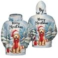 thumbnail image 3 of Merry Christmas Goldendoodle Enjoys Woofmas Winter Xmas Holiday All Over Print 3D Hoodie Unisex Merch Hoodies Doodle Dog Lover Gifts Idea - 02022, 3 of 6