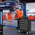 thumbnail image 3 of 5-Drawer Tool Chest,Rolling Tool Cart with Wheels,High Capacity Tool Cabinet with Locking System for Garage, Warehouse, Workshop-Black, 3 of 7