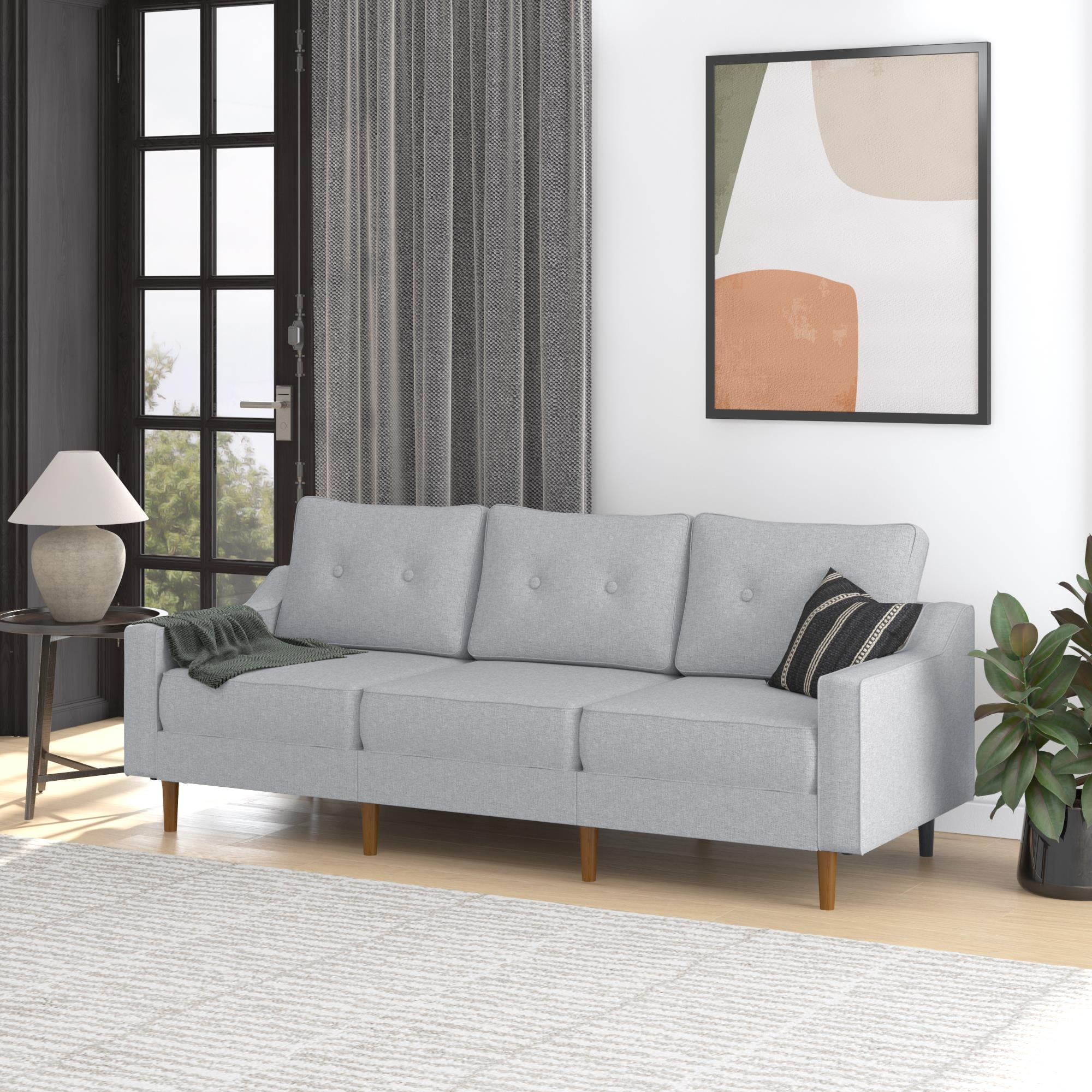 DHP Flex Zion Modular 3-Seater Sofa, Gray Linen - Walmart.com