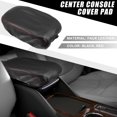 thumbnail image 2 of Almohadilla para consola central de coche, impermeable, reposabrazos, funda protectora para Dodge Charger 2015-2022, patrón de fibra de carbono, puntos negros y rojos, 2 of 7