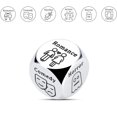 thumbnail image 2 of Food Dice Game Food Decision Dice for Couple Santa Swap Gift Exchange Dice Gifts for Girlfriend Boyfriend Anniversary Steel Gifts Wife Husband White Elephant Christmas Stocking Stuffer Valentine, 2 of 5