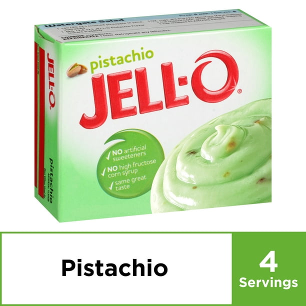JellO Pistachio Instant Pudding Mix, 3.4 oz Box