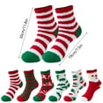 thumbnail image 3 of GZEFJRQM 6 Pairs Fuzzy Socks for Women Cozy Soft Fluffy Striped Socks Winter Warm Wool Crew Socks Christmas Fuzzy Socks Warm Sleeping Socks for Winter Holiday Home, 3 of 8