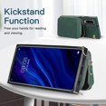 thumbnail image 3 of Funda tipo cartera para Huawei P30 con tarjetero y correa para el hombro para mujer, 3 of 5