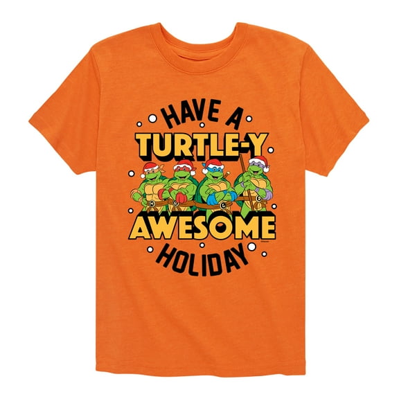 Teenage Muntant Ninja Turtle - Turtley Awesome Group - Toddler And Youth Short Sleeve Graphic T-Shirt