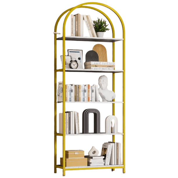 Estantería Moderna Con Arco Abierto 200cm Librero 5 Niveles Rack