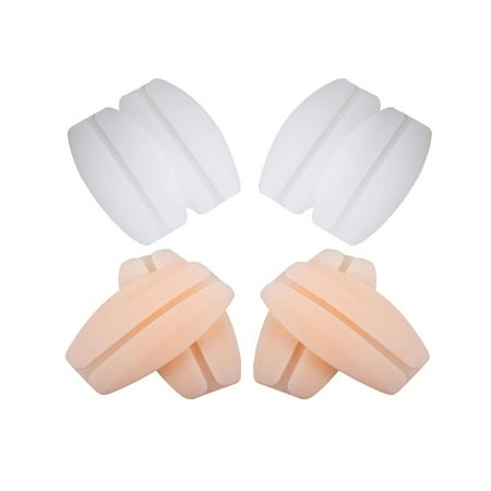 Bra Strap Cushions Holder, COKOINC Silicone Non-slip Pliable Shoulder Protectors Pads Bra Cushions Pads 4 Pairs (Beige and