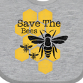 thumbnail image 4 of Inktastic Honeycomb Save The Bees Boys or Girls Baby Bib, 4 of 4
