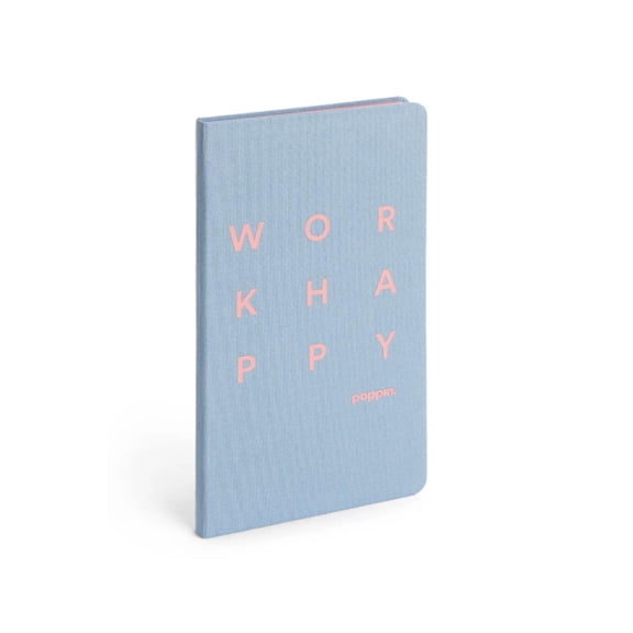 Poppin Work Happy Journal in Coast Blue, Lined 160 Pages