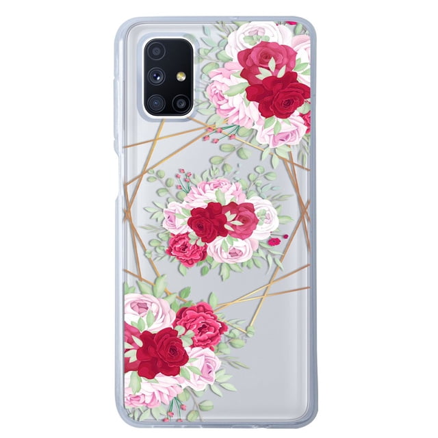 Funda InstaCase para Galaxy M51 Antigolpes Flores Y Lineas