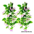 thumbnail image 2 of Vid artificial Morning Glory que cuelga el follaje falso decoración del hogar Simulación de la planta de vid, púrpura Inevent HA8951-02B, 2 of 6