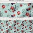 thumbnail image 2 of Soimoi Green Cotton Cambric Fabric Pomegranate & Fig Fruits Print Fabric by the Yard 42 Inch Wide, 2 of 7