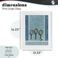 thumbnail image 3 of Tennis Racket Trio White Framed Print Under Glass, design by Franklyn Gregory, 3 of 10