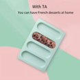 thumbnail image 4 of Hot Dog Bun Pan, Silicone Hot Dog Bun Mold Non-Stick Bread Form Mini Rectangular Sandwich Baking Tray Hot Dog Bun Rolls, 4 of 6