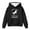 Black, variant on Tiijoy Girls Horse Graphic Hoodie Loose Pullover Hooded Sweatshirt Top, Sizes 4-5T